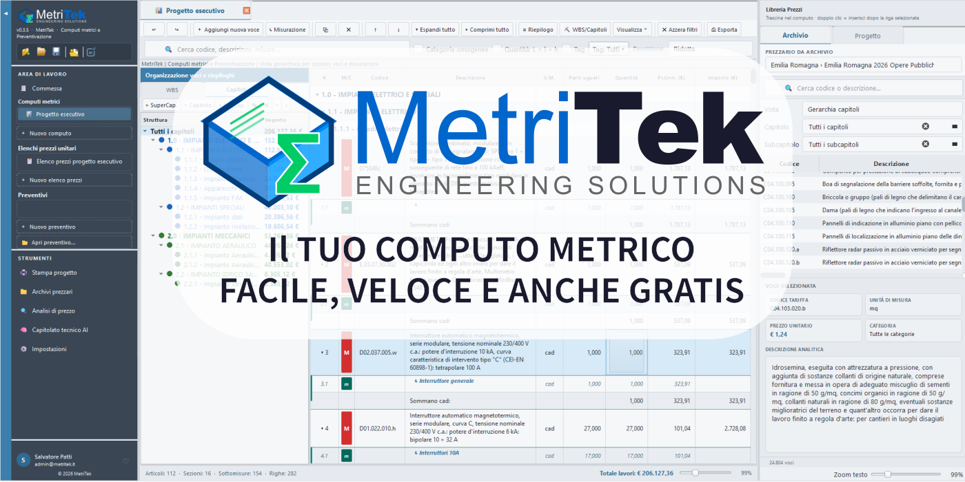 Computo metrico in Excel: template, limiti e alternative